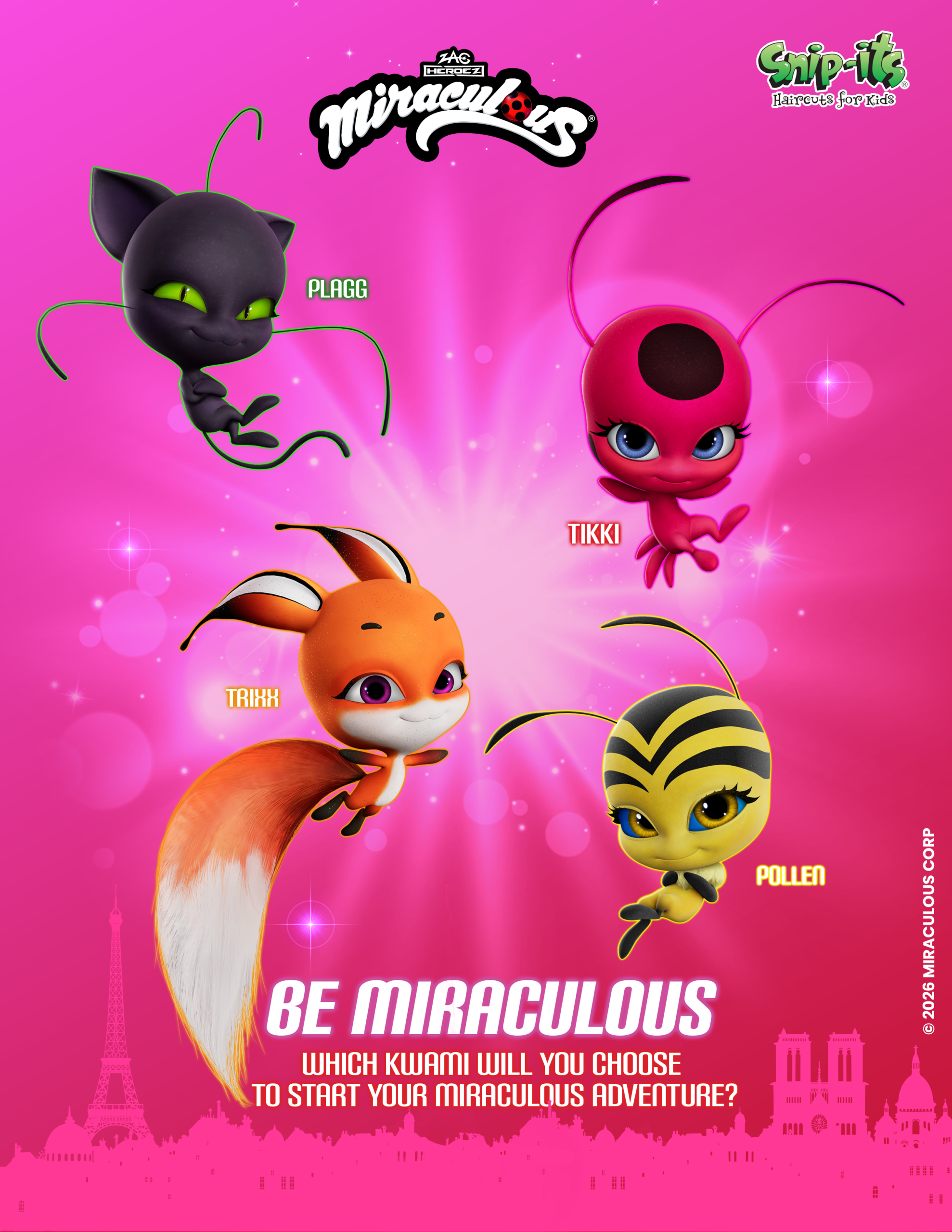 Be Miraculous which Kwami will you choose to start your Miraculous adventure